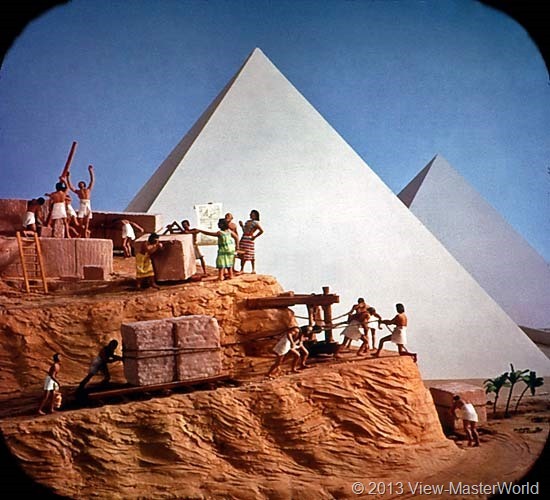 View-Master The Seven Wonders of the World (B901), Scene 1: Pyramids of Egypt
