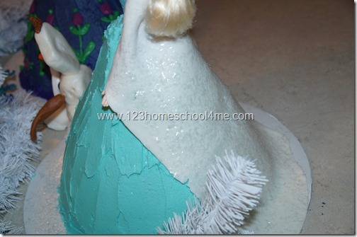 Elsa's glittery cape Elsa's glittery cape