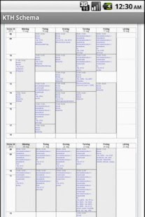 KTH Schema Screenshots 1