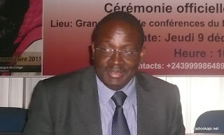 Le représentant spécial adjoint du secrétaire général de l’Onu en RDC, Fidèle Sarassoro,  09/12/2011 à Kinshasa.