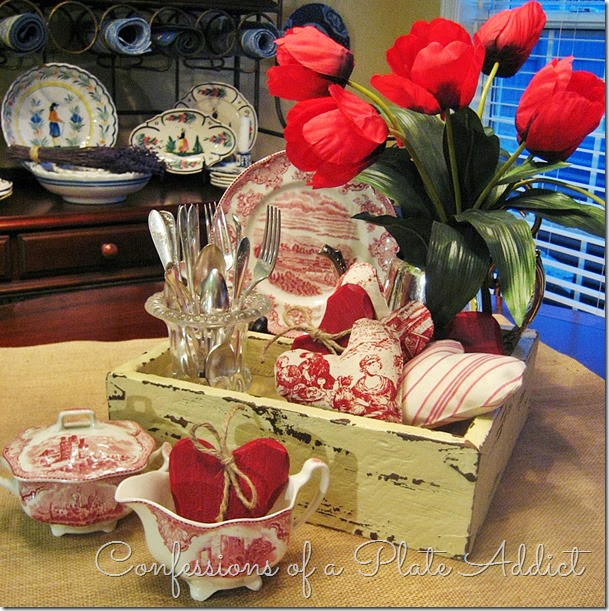 CONFESSIONS OF A PLATE ADDICT Rustic French Valentine Centerpiece