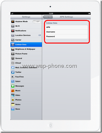 Apple The New iPad apn Settings 5