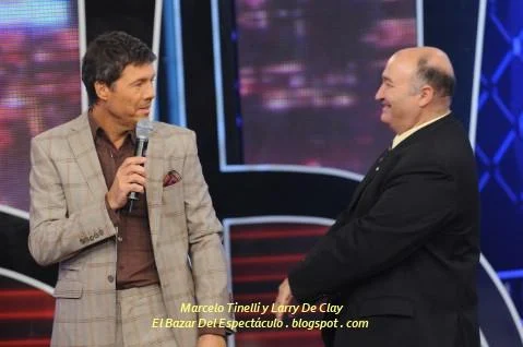 Marcelo Tinelli y Larry De Clay.JPG