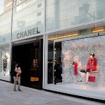 chanel on the main shopping street in ginza tokyo in Tokyo, Japan 