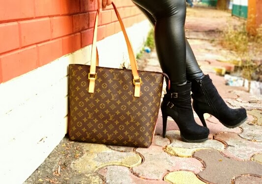 Louis Vuitton Bag, Forever 21 Ankle Boots