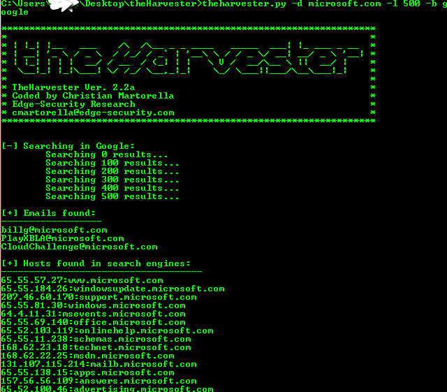 TheHarvester 2.2a Released H4xOrin' T3h WOrLd