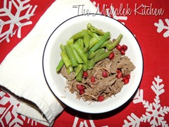Pomagranate Jalapeno Beef w Grn Beans
