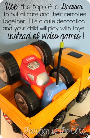 Organize your childs room to entice them away from video games