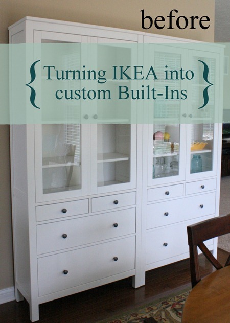 THE CHARMING NEST}: {Turning IKEA into Custom Built-Ins!} PART I
