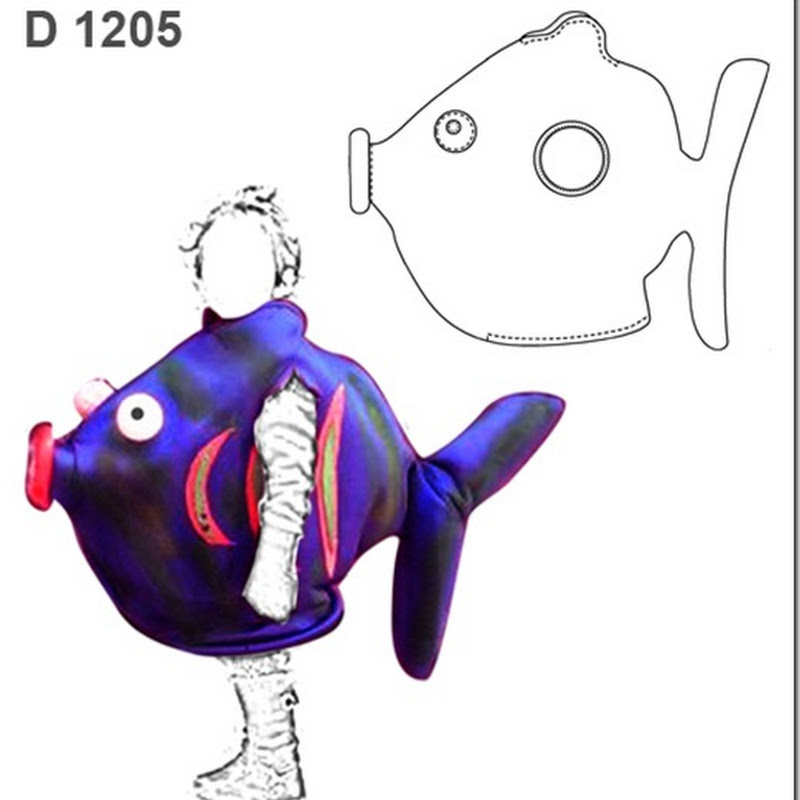 Disfraz casero de pez para niño