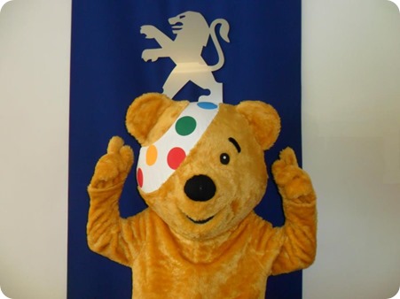 Pudsey Bear dropped into Gateway Crewe