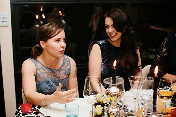 Deb reveals that she had a Thai RItual Exorcism during her nine years studying Thai Tatooing for her PhD. HerCanberraDinner138.jpg