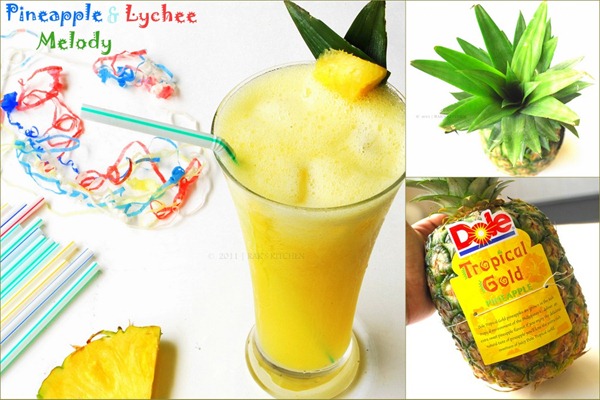 Pineapple lychee drink Pineapple lychee drink