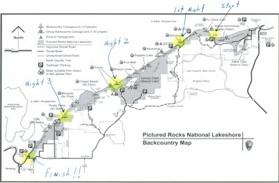 Pictured Rocks Trail Map - Calendar 2024