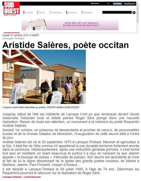 Aristide Salères Sud-Ouest 101111