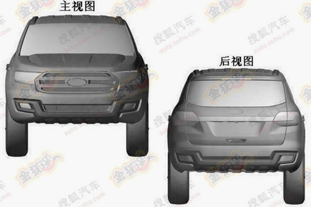 2016-Ford-Everest-patent-leaks-front-and-rear