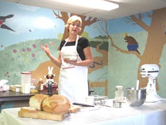 Cape Cod Columbus weekend 2012..Sat. Gluten Free bread making demo1
