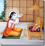 [Bharata meditating on Rama]