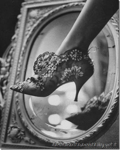 Evening boot designed by Roger Vivier for Maison Christian Dior Life Magazine September 1961