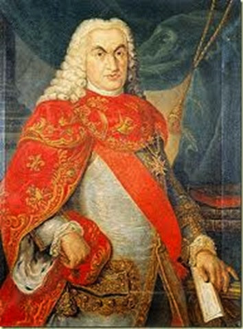 Marquéz Bernardo Tanucci, gobernante de facto de Nápoles y Sicilia, desde 1759 hasta 1776.