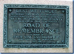 2209 Pennsylvania - Abbottstown, PA - Lincoln Hwy (Hwy 30) - 2nd of 2 WWl Road of Remembrance markers