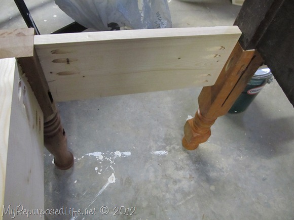 attach side skirts for headboard bench