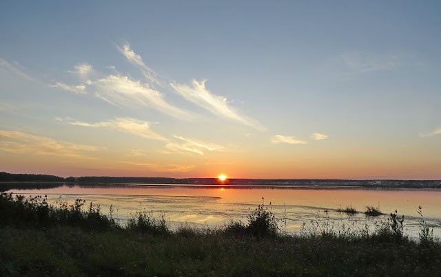 Закат на оз.Разлив (Тришин Александр)