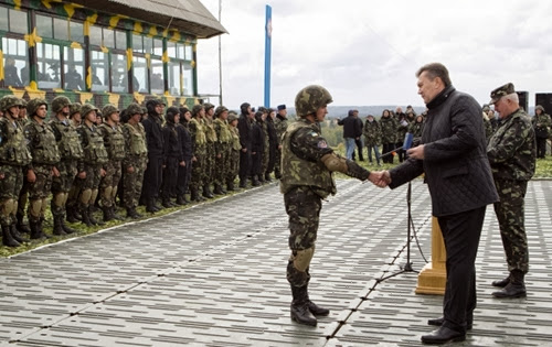 Учения украинской армии на Яворовском полигоне