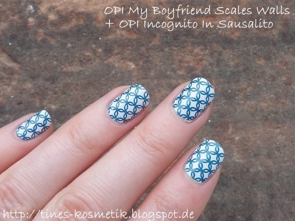 OPI My Boyfriend Scales Walls Stamping 3
