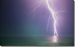 Lightning Storm over Ocean