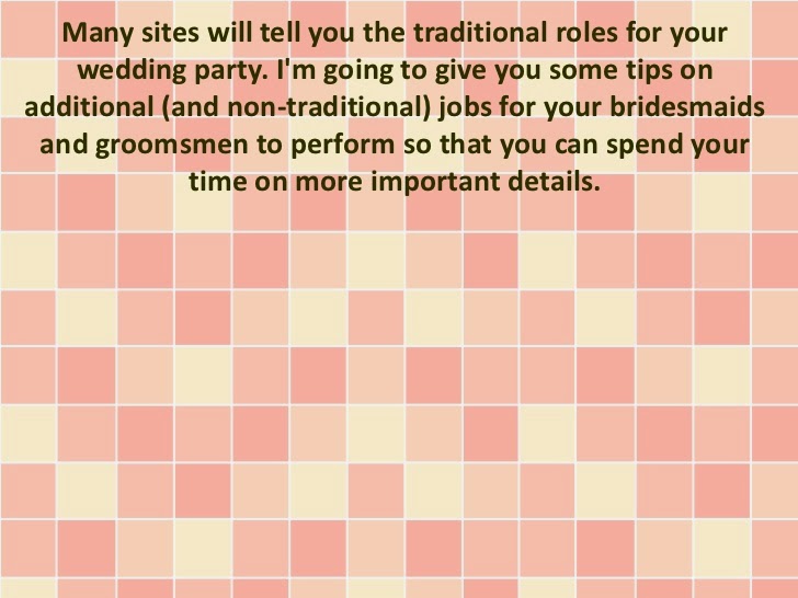 Wedding Roles Part 1 The Bride and The Groom Just Budget Weddings
