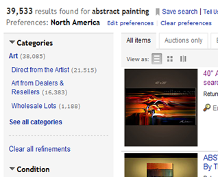 abstract paintings ebay