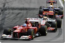 Alonso precede Hamilton e Vettel nel gran premio del Canada 2012