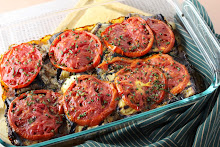 Moroccan Eggplant with Lamb and Tomatoes