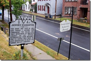 Stonewall Jackson Headquarters Museum and Marker on N. Braddock Street