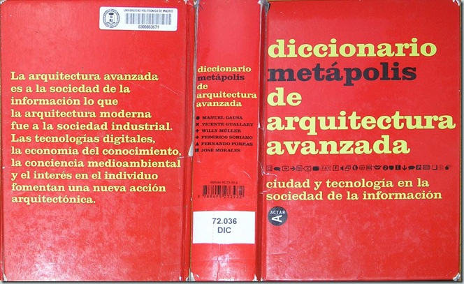 DICCIONARIO METÁPOLIS DE ARQUITECTURA AVANZADA