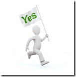 1055544-Royalty-Free-Clip-Art-Illustration-Of-A-3d-White-Person-Running-With-A-Yes-Flag
