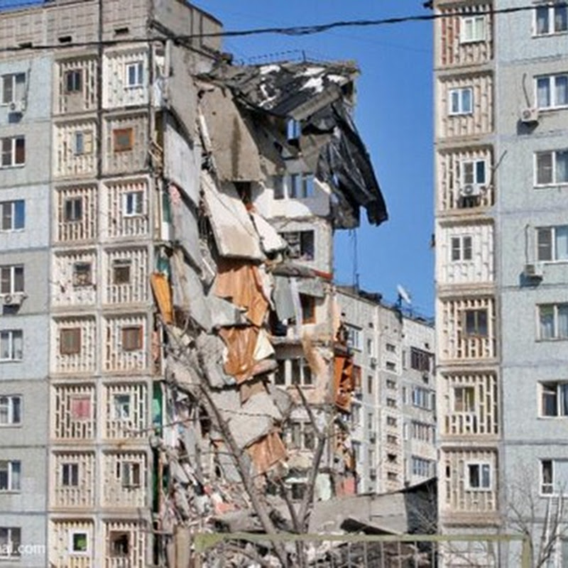 Взрыв в жилом доме в Астрахани