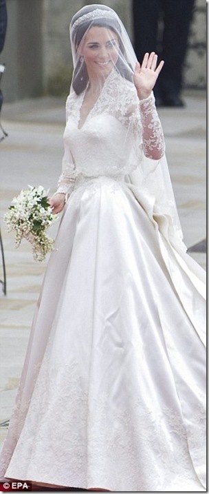 Kate Middleton Royal Wedding Dress Sarah Burton For Alexander McQueen