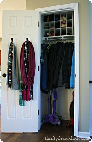 coat closet organization