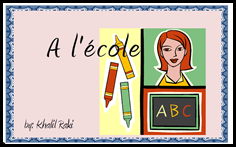A L'Ecole - An Easy Reader Book in French About a Kid's Schoo