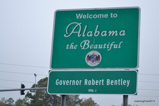 Alabama - a new state for us!