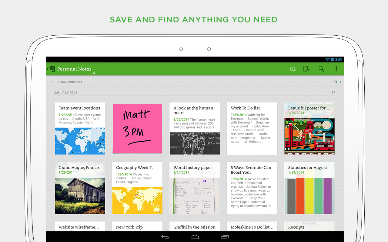 Evernote - screenshot