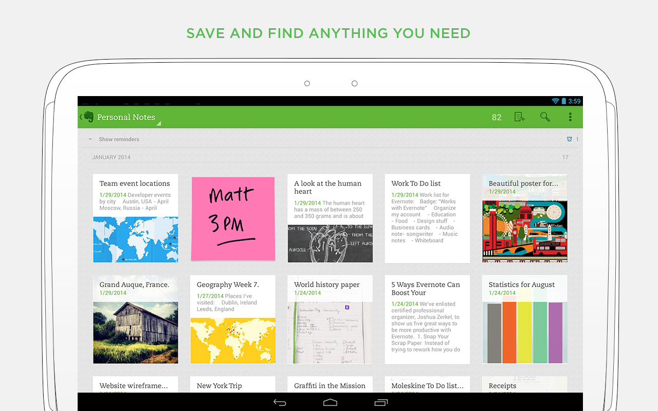 Evernote - screenshot