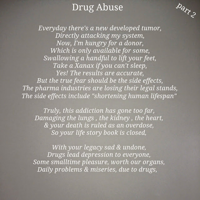 Collection of The Young Ahmed Poetry: Drug Abuse (part 2 out of 3)