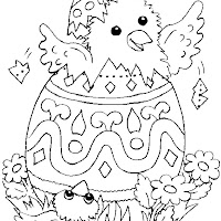 EASTER EGGS COLORING PAGESpintar pasqua ous i pollet.jpg