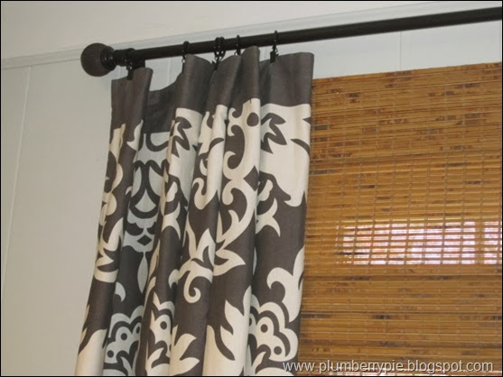 plumberry pie bamboo shades layered curtains