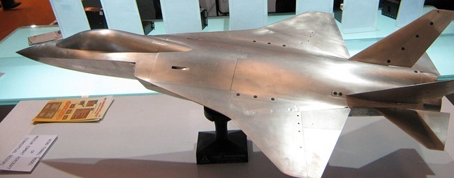 Wind Tunnel test model of India's Fifth generation fighter aircraft, the Advanced Medium Combat Airctaft [AMCA]