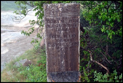 18 - Summit trailhead sign