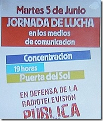 Espanha -  dia de luta nos meios de comunicação. Jun.2012
